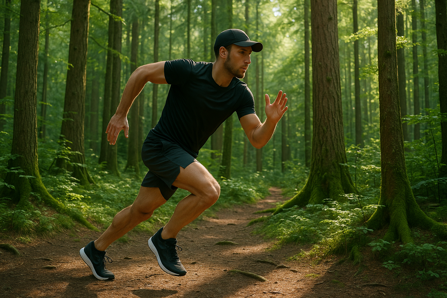 Un sportif dans les bois